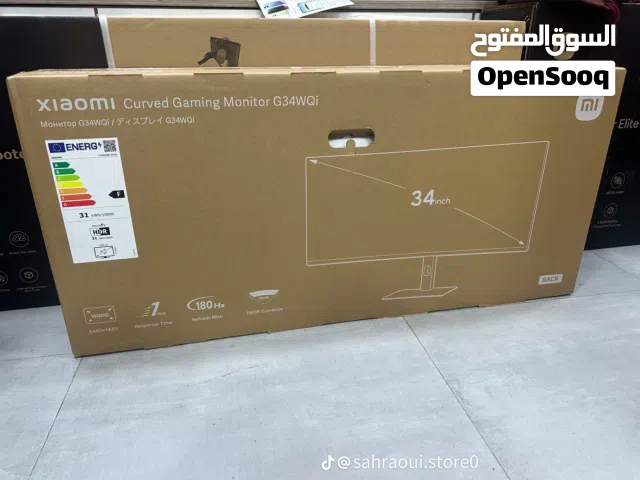 شاشة منحنية شاومي مخصصة للالعاب G34i