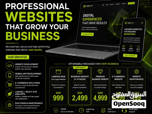 Professional Website Development  Business & E-commerce Websites  Saudi Arabia