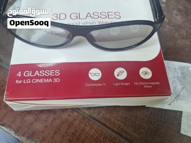 نظارات 3D نوع LG MADE IN KOREA عدد 3 جديد غير مستعمل بسعر مغري