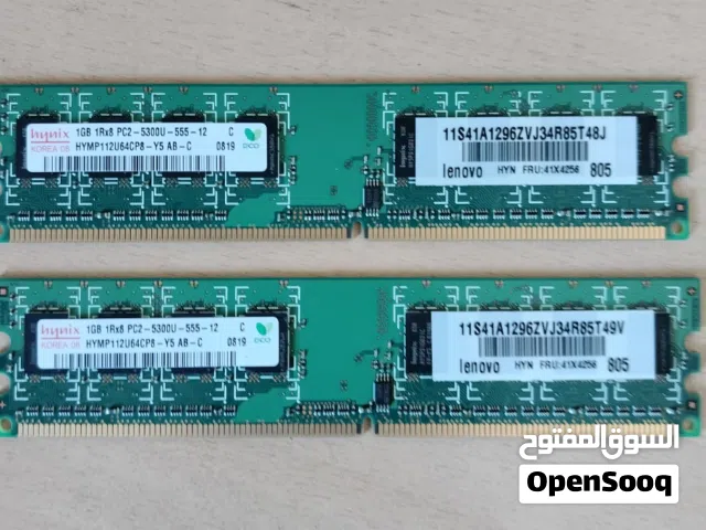 2 Used Lenovo Windows Vista Intel core 2 duo, 1 GB RAM memory cards