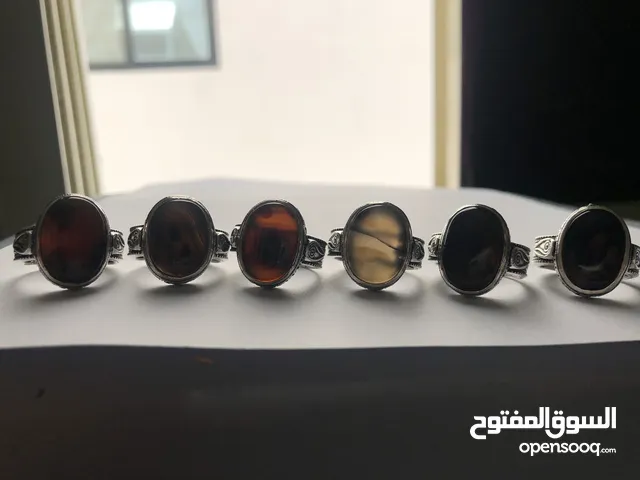 خاتم فضة عقيق يمني