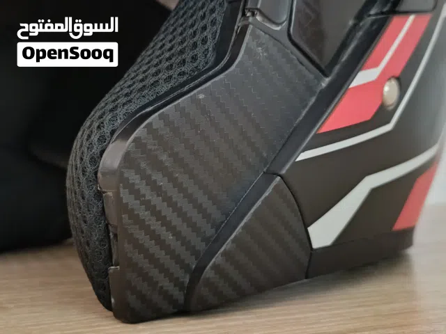 خوذة دراجة TZ موديل Modular - نظام فك - دبل جام - تصميم كاربون فايبر - مقاس