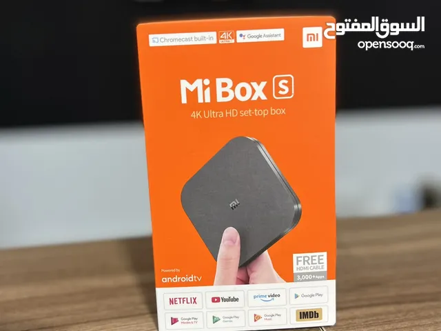 ريسيفر ذكي من شركة شاومي ، Mi Box S 4K ultra ضمان لمدة سنة