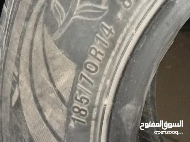 اطارات مستخدم بحاله جيده مقاس 14