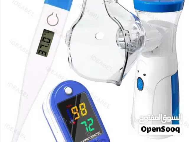 أجهزة بخار للأطفال والبالغين محمولة تعمل بالبطارية أو توصيل الشاحن مع مقياس حرارة ومقياس أكسجين