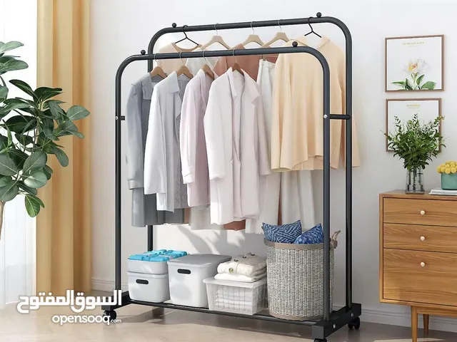 ستاند ملابس مزدوج معدني حجم الكبير ارتفاع 150 عرض 96 عمق 45