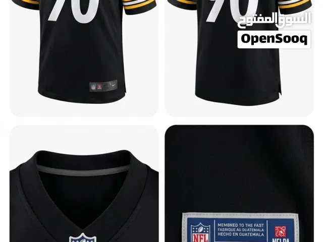 Pittsburgh Steelers #90 TJ Watt Black Jersey – NFL Licensed – Size 4XL