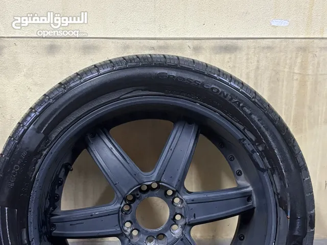 طقم جنوط BBS أصلية 22 إنش مع كفرات Continental بحالة ممتازة