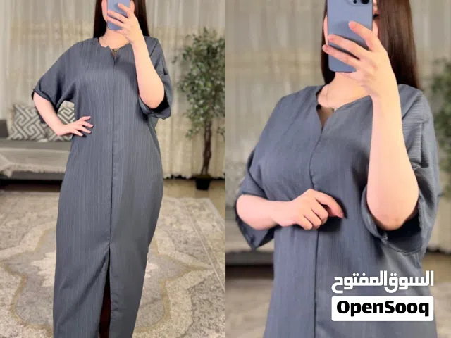 دشداشة نسائي خامة زبدة مطاط شرط الفحص فري سايز حد 90 كيلو متوفر درزن ومفرد