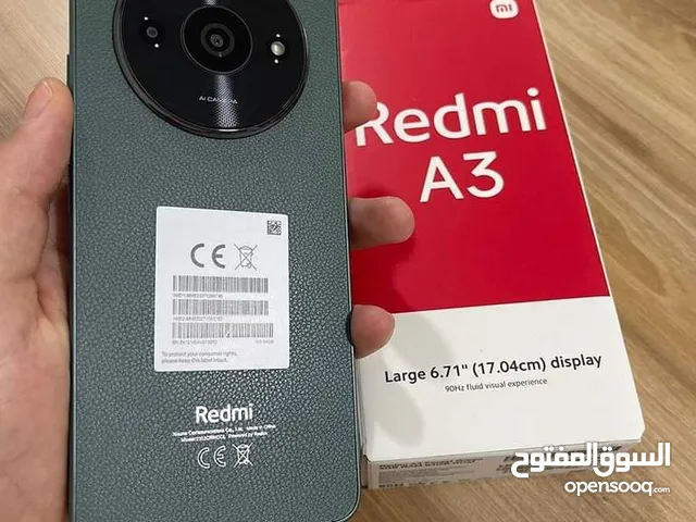 جهاز جديد Redmi A3 رام 6 جيجا 128 مكفول سنة  متوفر توصيل