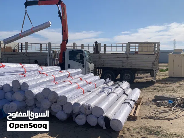 طربال خاص بالمزارع باللونين ازرق سماوي والأسود  HDPE لعمل البرك الزراعية وبرك الأسماك والنوافير