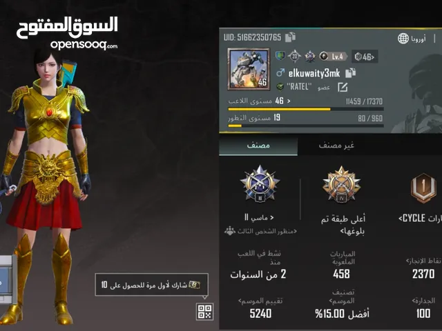 Pubg Accounts and Characters for Sale in Cairo