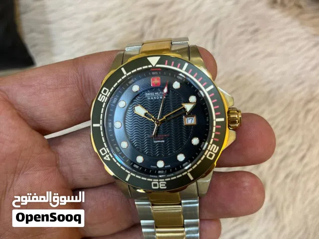 ساعه سويس مليتاري هانوا مستخدمه بحالة الوكاله