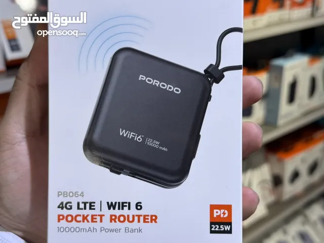 راوتر محمول 4G + باور بانك بقوة 10000mAh تدعم الشحن السريع PD حتى 22.5w في جهاز واحد