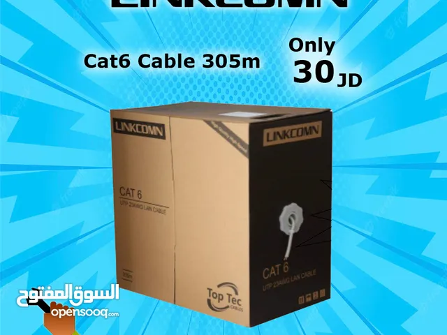 كيبل شبكة انترنت نوع LINKOMN  CAT.6 كات 6