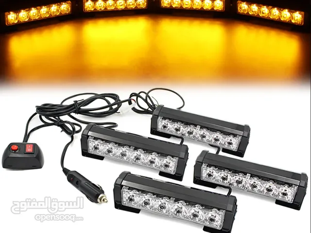 4 X 6 LED Traffic Advisor Rooftop Light Bars ضو لطاش لون برتقالي عدد 4