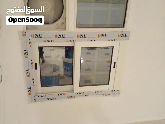 اعمال المنيوم /مطابخ/ابواب/شبابيك/واجهات /بلكونات /واجهات زجاج سيكوريت/ابواب سحاب كرديون/شاورات