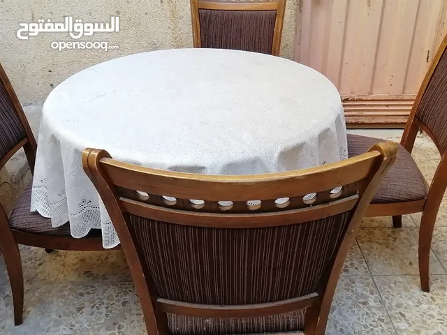 ميز طعام مع اربع كراسي قابل للتكبيز (زيادة الحجم) صاج اصلي دوشمة تركية درجة اولى 150,000