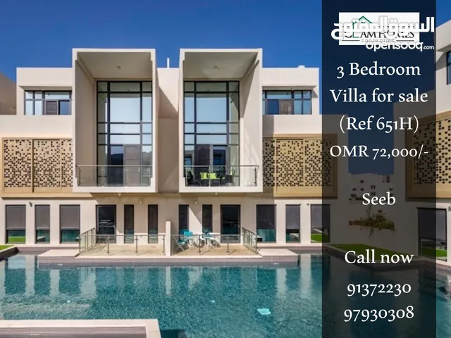 Luxury 4 BR villa for sale with facilities in Seeb Ref: 651H