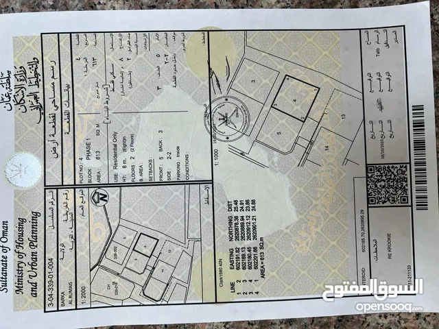 Residential Land for Sale in Al Batinah Barka