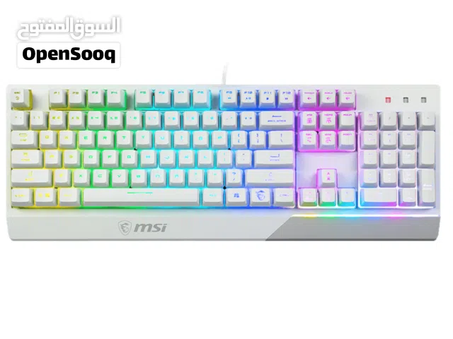 كيبورد ام اس اي سلكي ميكانيكي اصلي MSI VIGOR GK30 USB WIRED KEYBOARD BLUE SWITCH