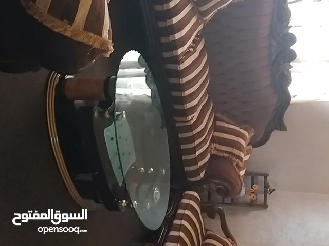 غرفة ضيوف خشب زان أصلي 100%مع طاولة وسط زجاج بحاله جيده جدا