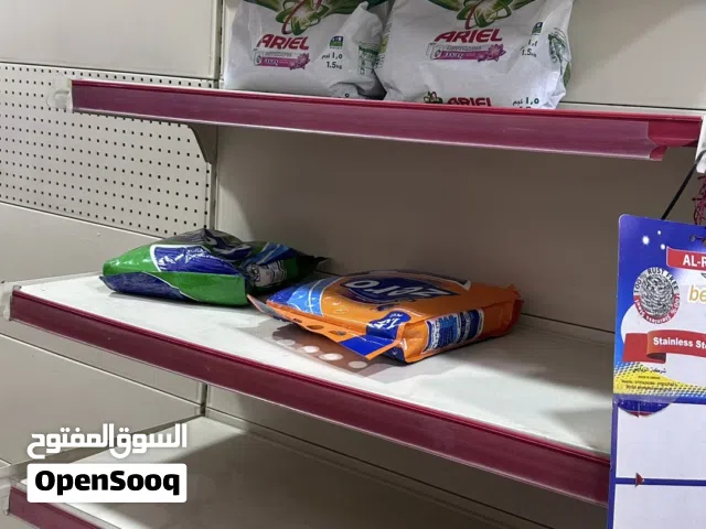 رفوف محل حديد وكاله للبيع