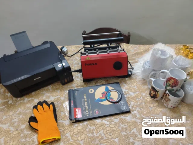 ادوات الطباعة على الاكواب استعمال بسيط جداا