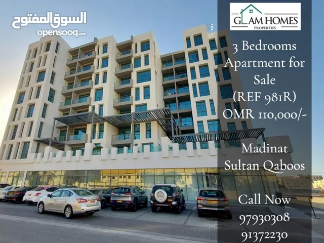 3 Bedrooms Apartment for Sale in Madinat Sultan Qaboos REF:981R