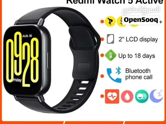 Smart watch model Xiaomi Redmi Watch 5 Active. ساعة ذكية رياضية (رجالي و نسائي)