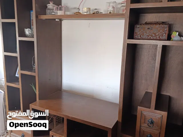 مكتبة حائط خشب / وحدة تلفزيون كبيرة