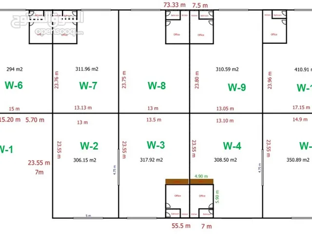 Furnished Warehouses in Al Riyadh Al Ghnamiah