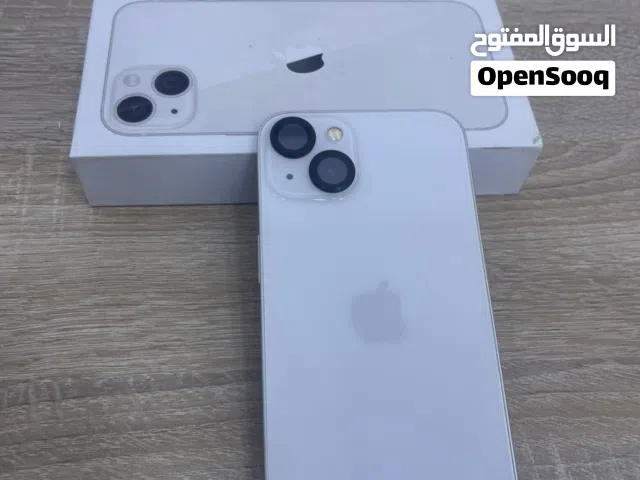 آيفون 13 عادي لوّن ابيض التيتانيوم  ذاكرة 256 بطارية 88 بلادي