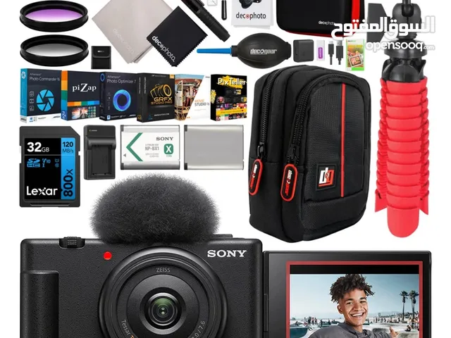 Sony ZV-1F Vlog Camera w/ 4K Video for Content Creators & Vloggers Black Bundle (BETTER THAN G7x)