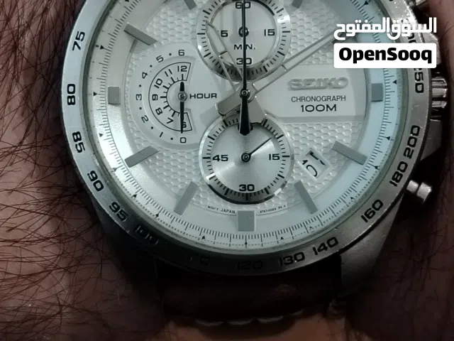 Seiko chronograph white dial like new
