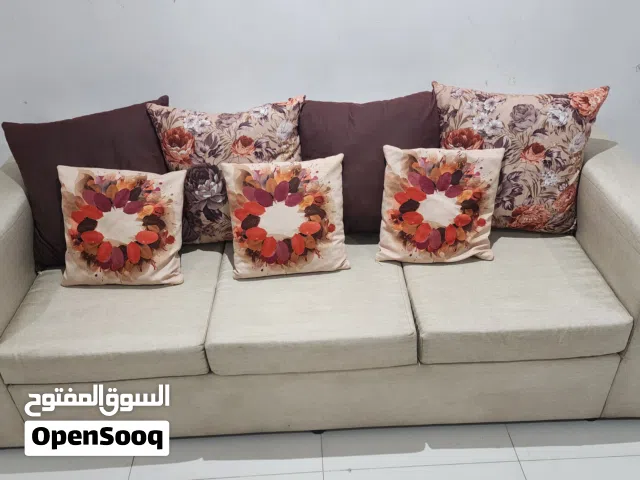 Sofa Set beige colour for sale 3+2 seater in mint condition