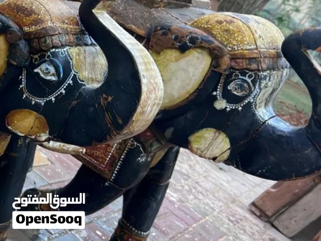 للبيع مجسمات خشب أحجام كبيرة وثقيلة خشب ساج