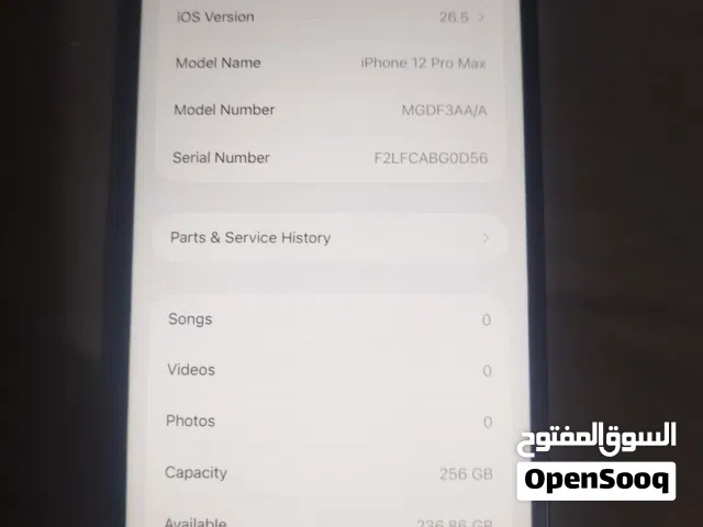 12 pro max 256 GB battery 100 change screen and battery new face id not work last 58