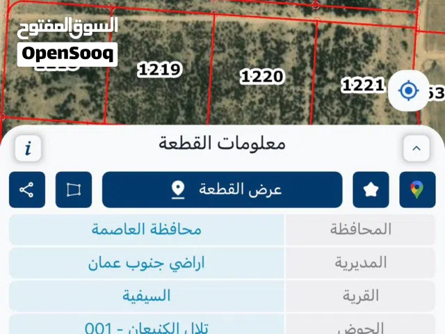 Residential Land for Sale in Amman Airport Road - Manaseer Gs
