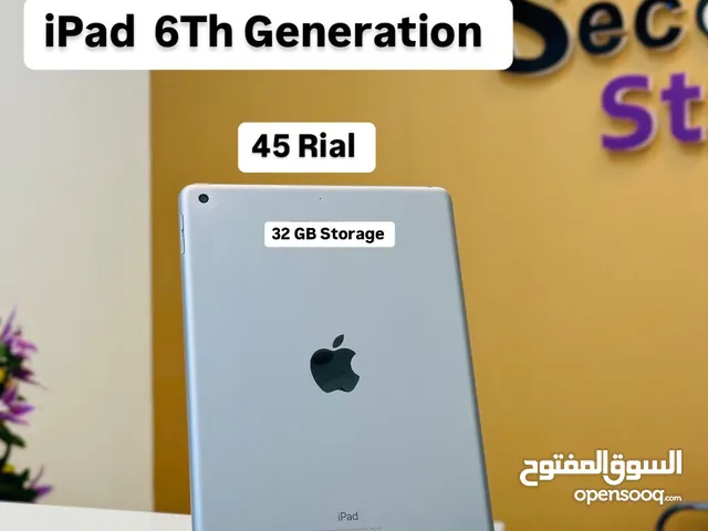 iPad 6th generation - 9inch screen size - 32 GB storage - Super Device available