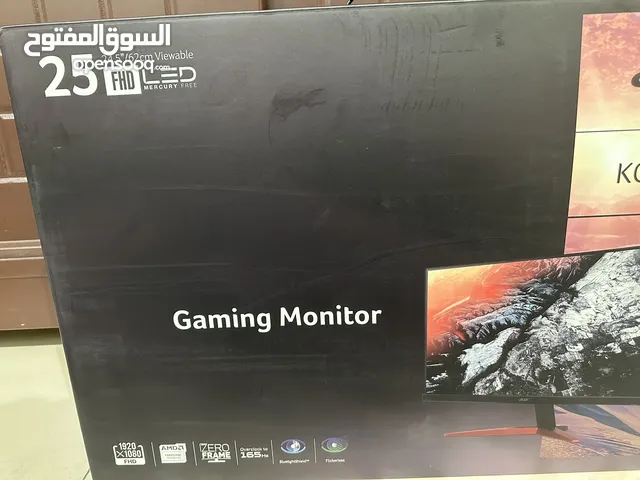 شاشة acer للبيع جديده مو مفتوحه gaming monitor 25 إنش 165HZ FHD ZERO FRAME