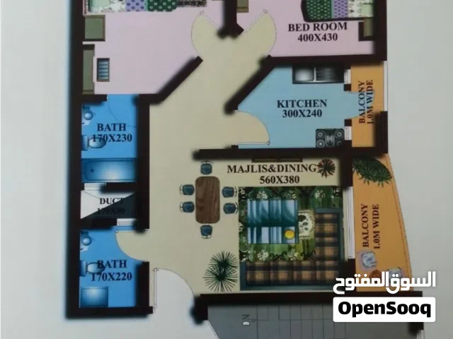 شقة للايجار في السيح الاحمر ولاية بدبد