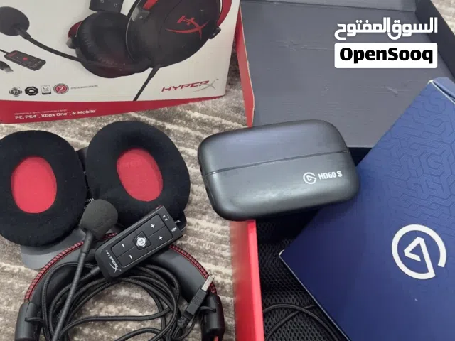 للبيع: Elgato Capture Card + HyperX Cloud II