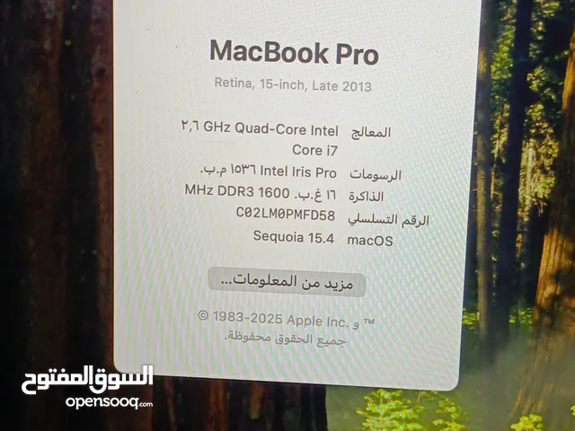 16 ram 256ssd شاشه 15.6 اقرا الوصف قبل الاتصال اوالتواصل لابتوب ابل ماكبوك