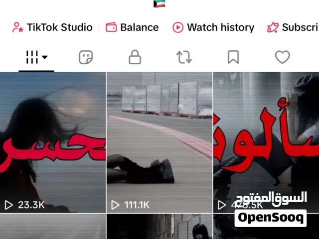 حساب تيكتوك تفاعل خيالي