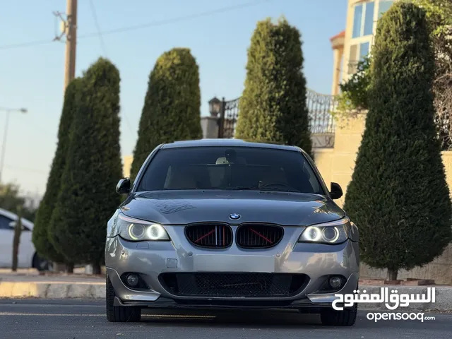 بي ام دبليو BMW 532 i موديل 2007 أصلية E60 الرمش لون رمادي فل اوبشن اعلى مواصفات بحالة ممتازة