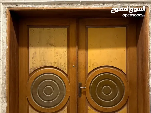 باب دبل خشب بني قياس 240x225