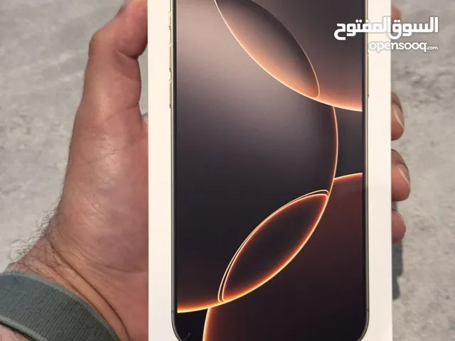 آيفون 16 برو ماكس (256 GB) إصدار الإمارات لون تيتانيوم صحراوي – جديد iPhone 16 Pro Max 256GB TDRA