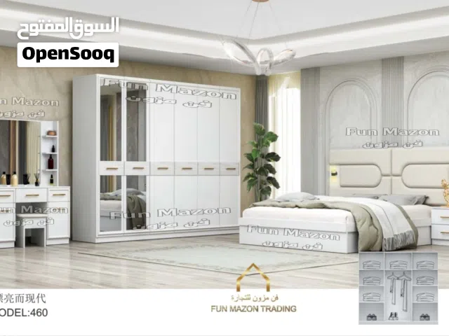 غرفہ نوم جدید مودیل 7قطع مع دوشق ترکیب شامل اوفر العسر