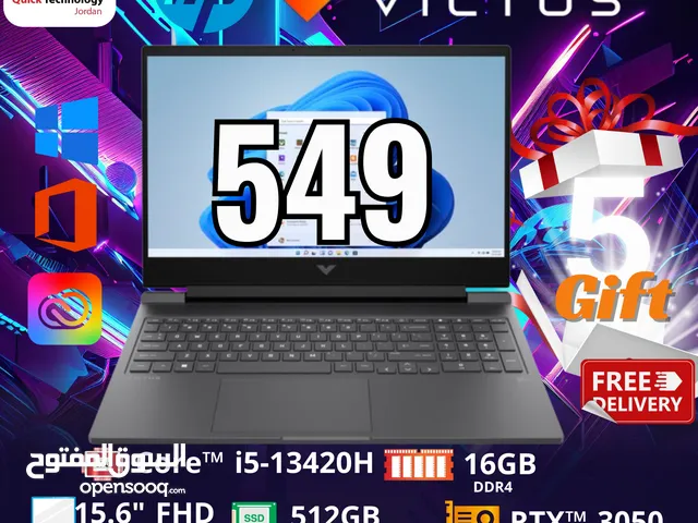 laptop Hp Victus Ci5-13H لابتوب اتش بي فيكتوس  كور اي 5 الجيل الثالث عشر